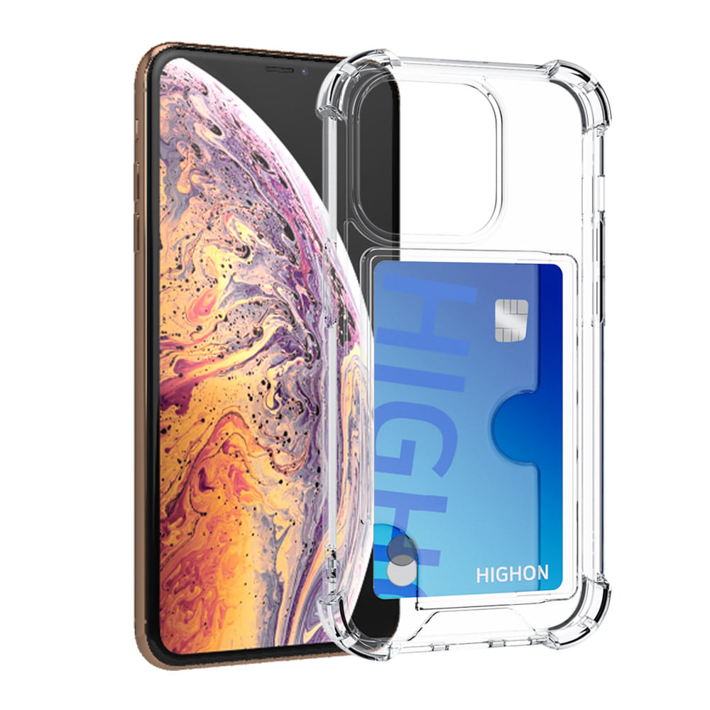 하이온 아이폰 XS 카드수납 하이쉘 하드 케이스